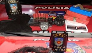 BPE registra prisões por tráfico de drogas no bairro do Jacintinho