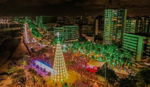 Decoração natalina de Maceió fica disponível para visitação até 31 de janeiro