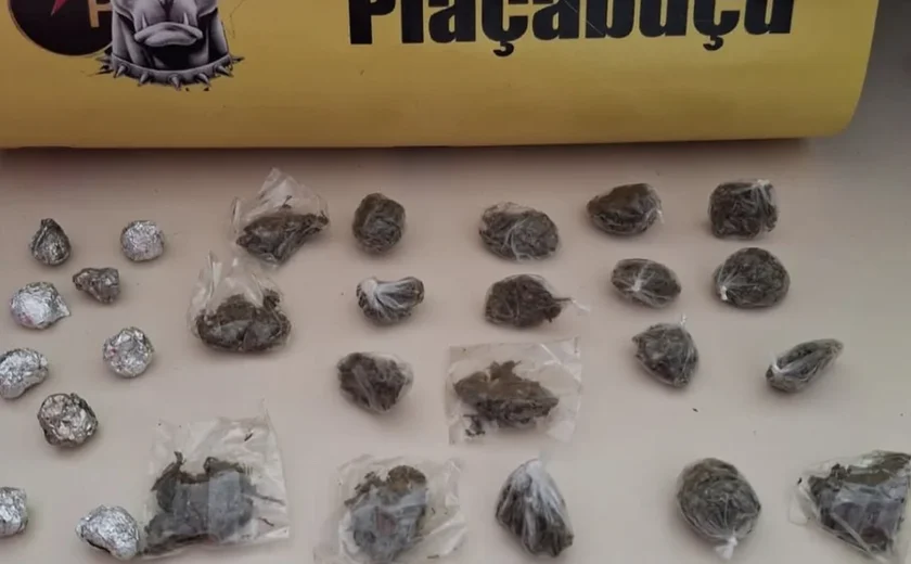 Adolescente é apreendido com maconha durante patrulhamento na rodovia AL-101 Sul, em Piaçabuçu