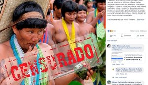 Funai denuncia que conta no Facebook foi bloqueada por imagens de índias com seios nus