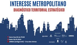 PDUI realiza 1ª Conferência de Interesse Metropolitano na próxima quarta (6), em Maceió