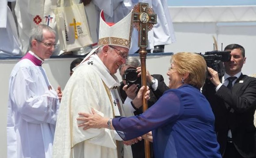 Papa Francisco se despede do Chile desejando 'união e paz'