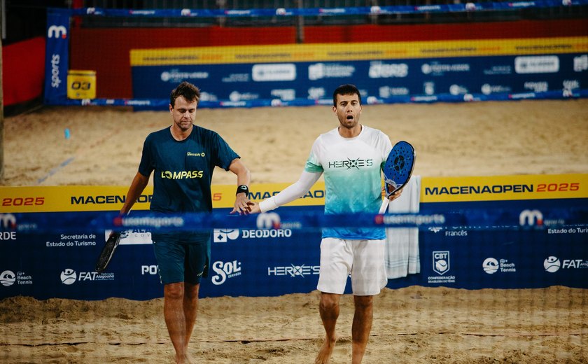 Brasileiros garantidos na final do Macena Open Prime na Praia do Francês