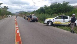 BPRv realiza operação na AL-205 e flagra 25 irregularidades de trânsito