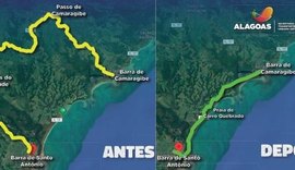 Nova rodovia em rota turística do Litoral Norte de Alagoas será entregue no próximo verão