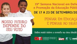 Semana Nacional da Educação terá ato público em Maceió