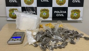 Menor de 15 anos é flagrado com cocaína e maconha durante abordagem policial