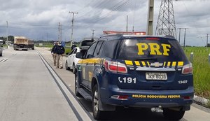 Quatro pessoas são detidas pela PRF por crimes distintos no final de semana em Alagoas