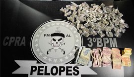 PM/AL efetua prisões e apreensão de drogas em ações no município de Arapiraca