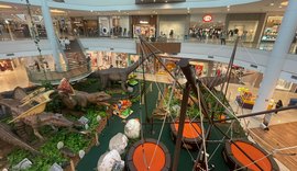 Dinossauros brasileiros de 230 milhões de anos invadem o Parque Shopping Maceió