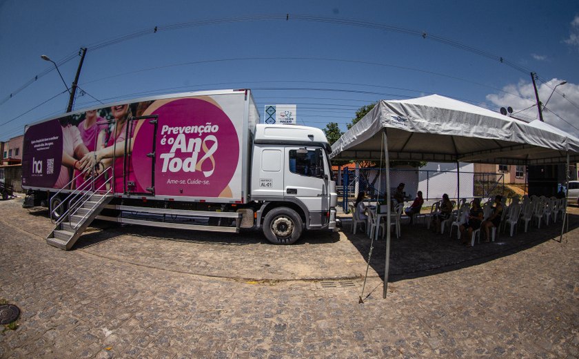 Saúde de Maceió leva Carreta do Amor ao Caetés para mutirão de mamografias