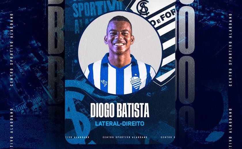 CSA anuncia contratação do lateral-direito Diogo Batista