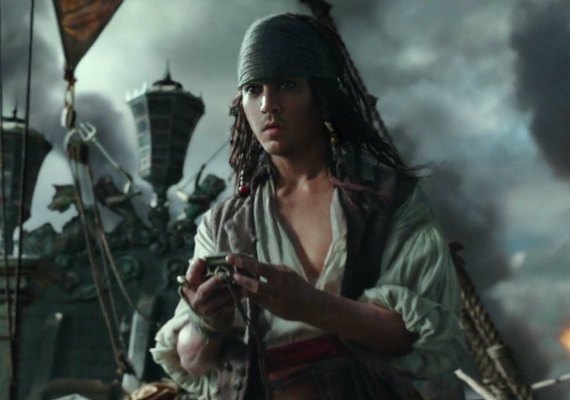 Novo trailer de 'Piratas 5' mostra Jack Sparrow jovem com efeito digital
