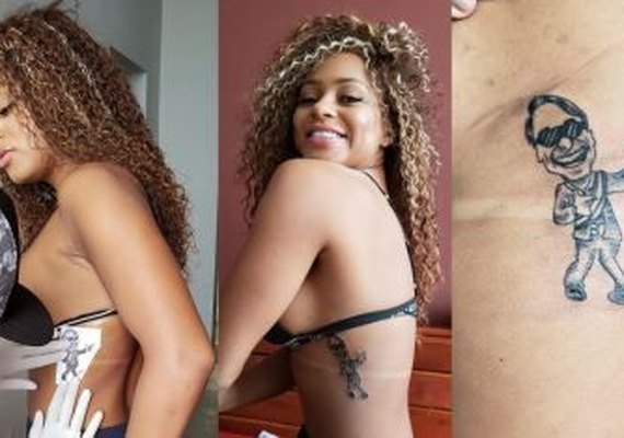Ex-Miss Bumbum tatua desenho de Bolsonaro no corpo: 'Me representa'