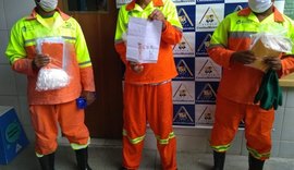 Crianças homenageiam garis de Maceió por trabalho durante pandemia