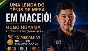 Maceió recebe grandes nomes do tênis de mesa e atletas de todo o Brasil para semana dedicada à modalidade