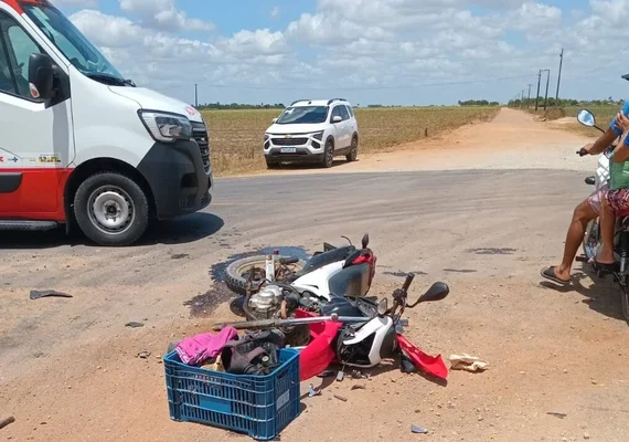 Motociclista fica gravemente ferido em colisão com utilitário em Junqueiro