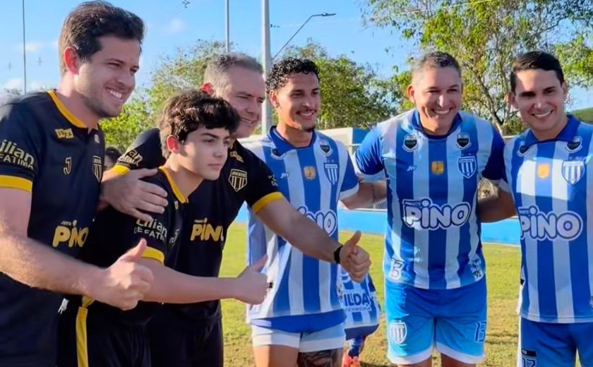 Futebol, família e política; domingo movimentado de Renan Filho com craque de time europeu no interior de Alagoas