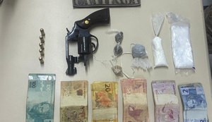 PM-AL flagra tráfico de drogas e porte ilegal de arma em ações no Sertão e Agreste