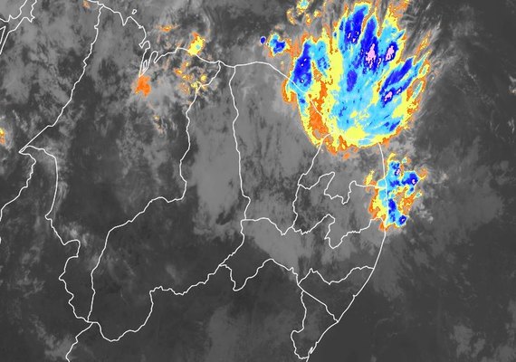 Fim de semana em Alagoas será de tempo instável com pancadas de chuva em todo estado
