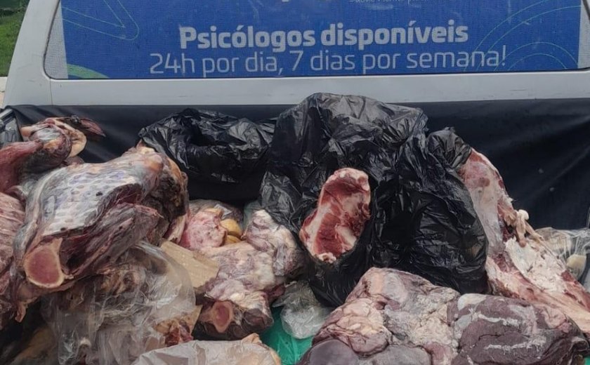 Mais de 300 kg de carnes impróprias para consumo são apreendidos no Benedito Bentes