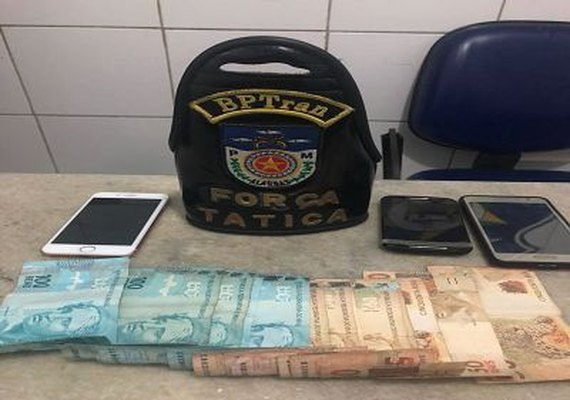 BPTran prende dois indivíduos suspeitos de praticar assaltos no bairro do Santos Dumont