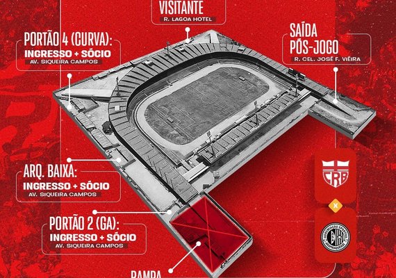 CRB inicia venda de ingressos para a final contra o ASA; 5 mil já foram comercializados