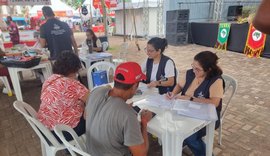 Saúde realiza testagem rápida e trabalho educativo na Feira da Reforma Agrária