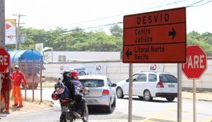 Desvio de tráfego na AL-101 Norte sofrerá alteração a partir de quinta-feira