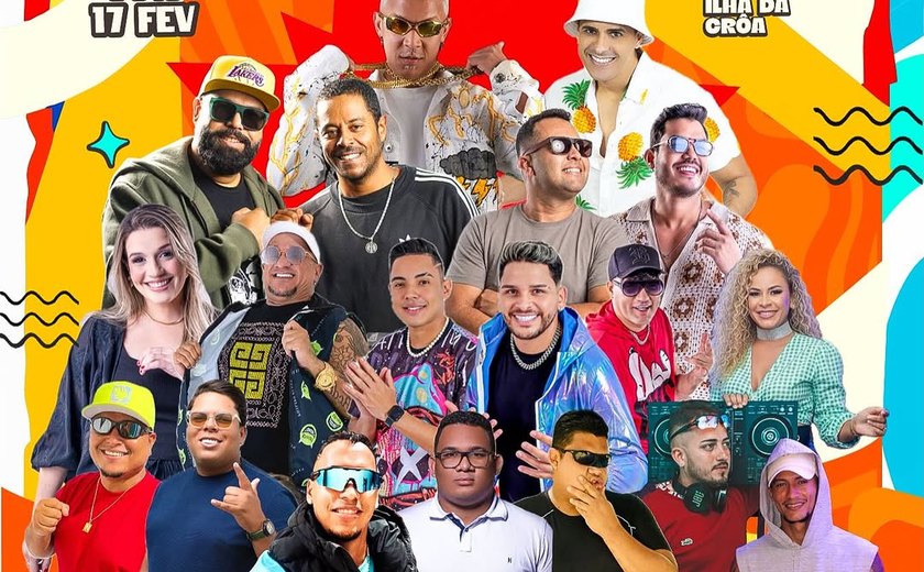 CarnaBarra 2026 confirma grandes atrações e promete quatro dias de festa na Ilha da Crôa