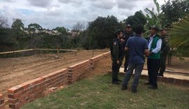 Fiscalização identifica ocupação irregular em área verde no bairro da Serraria