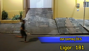 Polícia divulga imagens de suspeito por morte de morador de rua