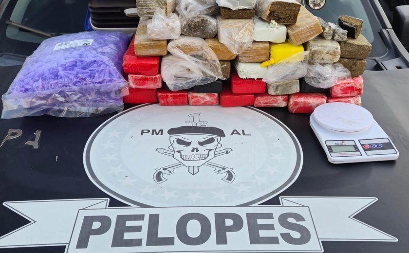 Polícia Militar apreende 24 quilos de maconha em Arapiraca