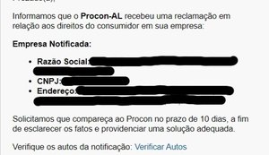 Procon Maceió faz alerta sobre e-mail falso