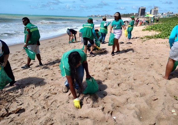 Prefeitura faz parceria com Praia Limpa e retira mais de 80 kg de lixo de Cruz das Almas