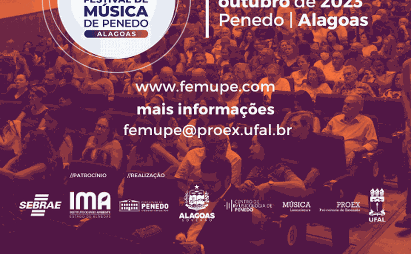 Estão abertas 20 vagas para monitores voluntários do Festival de Música de Penedo