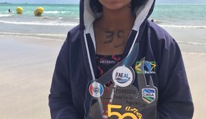 Nadadora alagoana de 11 anos vence mais um campeonato local