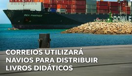 Correios utilizará navios para distribuir livros didáticos