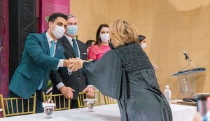 JHC participa da posse da procuradora Marluce Caldas e destaca papel da mulher