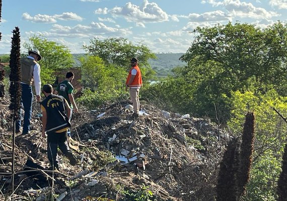 FPI do Rio São Francisco constata descarte de resíduos em “antigo lixão de Traipu”