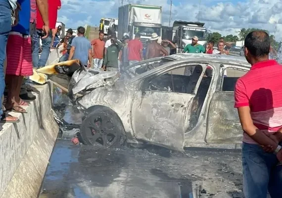 Motorista que morreu carbonizado em acidente na BR-101 é natural do Rio de Janeiro