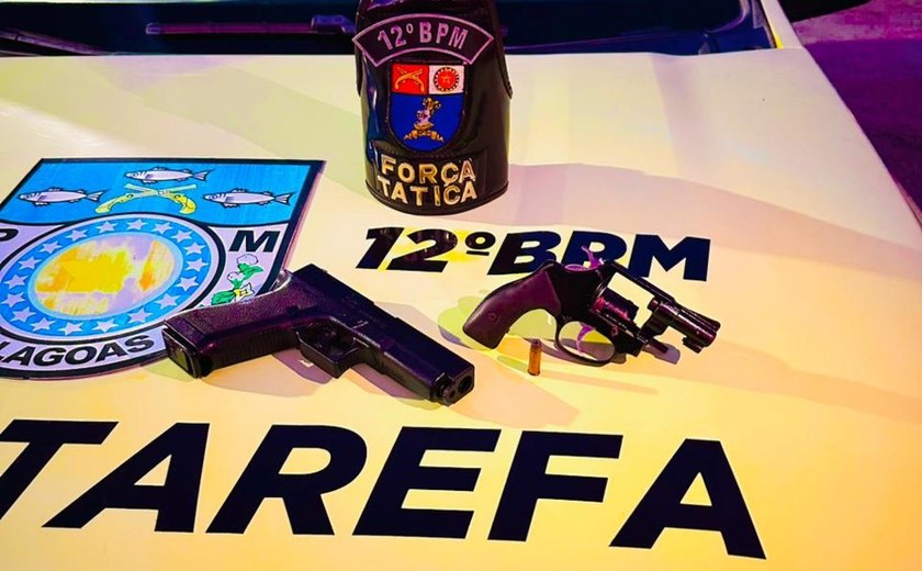 PM/AL apreende 28 armas de fogo e quase 7 kg de drogas em uma semana