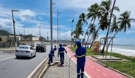 Após furto de cabos, iluminação na Avenida Litorânea é restabelecida em Jacarecica