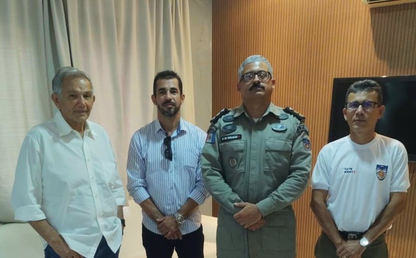 Lojistas de Arapiraca pedem apoio a novo comandante do 3º Batalhão Militar