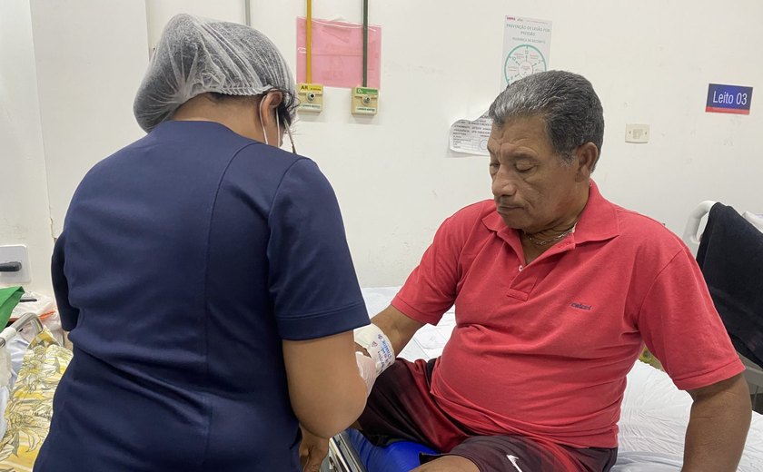 Aposentado tem sua vida salva no Hospital Geral do Estado