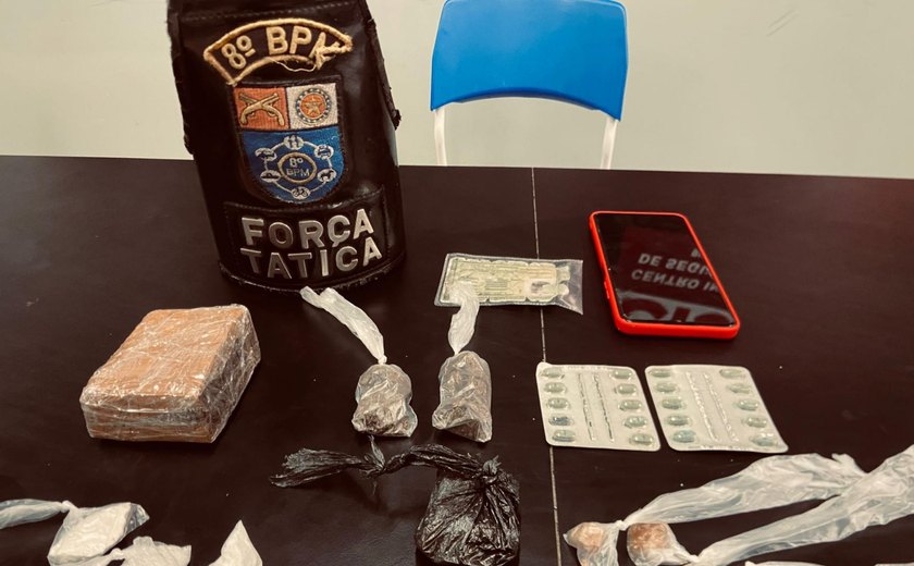 Polícia prende dois suspeitos de tráfico de drogas em Rio Largo