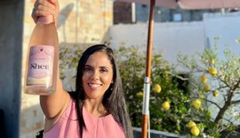 Jornalista lança espumante Sher em clima de confraternização