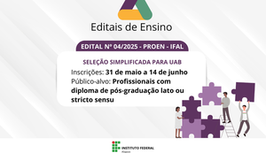 Ifal seleciona profissionais para atuação como professores formadores em cursos EAD