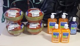 Casal é preso com queijos e materiais de higiene pessoal em supermercado