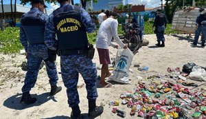 Guarda Municipal prende em flagrante suspeito e apreende armas brancas na Nova Orla de Maceió